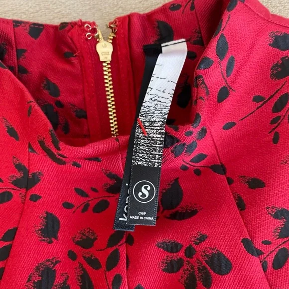 Kensie Floral Flare Zip Dress - Size S - Picture 15 of 15